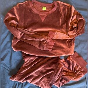 Purple Velvet Lounge Set